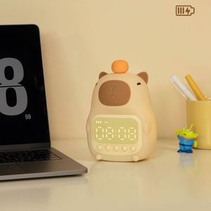 Smart Alarm <b>Clock</b> Night Light - Bedroom Bedside Lamp & Decorative Mood Light Friendly Digital Controls for Both <b>Kids</b> and Adults - Product Image 3