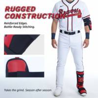 Équipement de protection de baseball QLEAN en gros avec logo personnalisable, matériau PU, ensemble de protection des coudes et des jambes noir