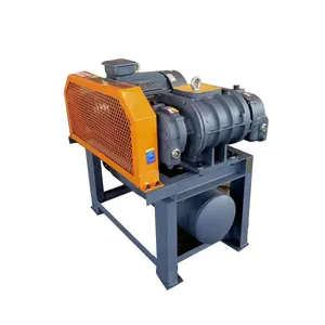 Pneumatic conveying high pressure high power blower Three leaf Roots blower manufacturers for sewage treatment aquaculture