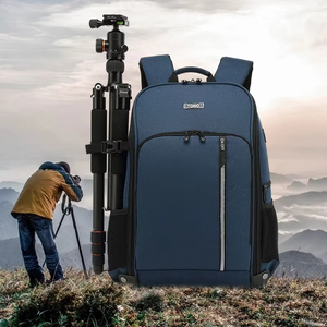 Sac à dos pour appareil photo numérique, sac de luxe pour appareil photo sans miroir, étui imperméable en Oxford, support de trépied, épaule, extérieur - Product Image 6