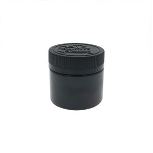 2-5oz Matte hitam grosir ukuran khusus Logo HDPE pil plastik PET kapsul Jar rami wadah kemasan CRC tutup bulat stoples hewan peliharaan - Product Image 2