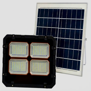 ไฟสปอร์ตไลท์ LED พลังงานแสงอาทิตย์ 200W 5000K IP65 สำหรับภายนอกอาคาร ติดตั้งบนพื้นผิว ตัวเรือนอะลูมิเนียม - Product Image 1