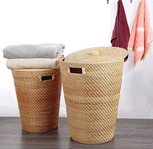 ตะกร้าหวายแฮนด์เมด,ตะกร้าหวายสินค้าไม้ไผ่เวียดนามสำหรับตกแต่งบ้าน2021 - Product Image 6