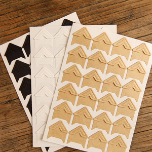 Haute qualité vente chaude papier rétro coin <span class=keywords><strong>autocollants</strong></span> coller photo coin <span class=keywords><strong>autocollants</strong></span> 24 <span class=keywords><strong>coins</strong></span> d'album photo - Product Image 3