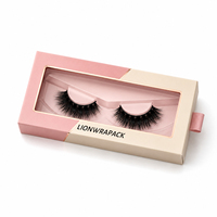 LIONWRAPACK Emballage personnalisé pour faux cils, boîte en papier magnétique de qualité supérieure