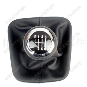 Palanca de cambios de cuero de 6 velocidades para Volkswagen Passat B6 Golf Jetta5 2006-2011, diseño ergonómico - Product Image 5