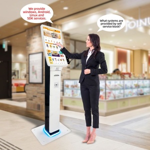 Kiosque de gestion de file d'attente en libre-service avec écran tactile capacitif transparent et lisse, imprimante et haut-parleur pour les entreprises - Product Image 6