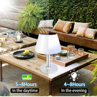 Lampe solaire rechargeable pour l'extérieur, à énergie solaire, éclairage d'intérieur, restaurant, hôtel, famille