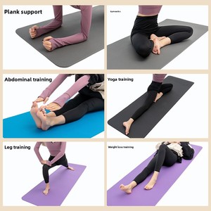 Esterilla de <span class=keywords><strong>Yoga</strong></span> Engrosada y Ancha Antideslizante <span class=keywords><strong>para</strong></span> <span class=keywords><strong>Principiantes</strong></span>, Mujeres y Hombres, 185 cm, 8-10 mm de Grosor, Esterilla <span class=keywords><strong>para</strong></span> Fitness y Baile - Product Image 3