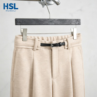 Pantalon de Costume Homme en Laine Acétate Haut de Gamme, Tissu Épais, Taille Mi-Haute, Idéal pour le Quotidien