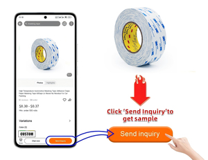 شريط لاصق من القماش مزدوج الوجه/ذاتي اللصق، شريط تشكيل 3M 9448A، سماكة 0.15 مم، ورق كريب أكريليك أبيض للتمويه - Product Image 4