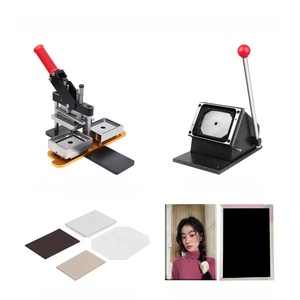 Rectangle Button Maker 80*53MM <strong>Rectangular</strong> Shape Button Badge Making Machine DIY <strong>Fridge</strong> <strong>Magnet</strong> Magnetic Printer Machine - Product Image 2