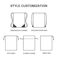 Pochette à cordon en coton 100% réutilisable et recyclable de haute qualité, 8 à 10 oz, pour bijoux, parfums, cosmétiques, emballage cadeau, personnalisable avec logo