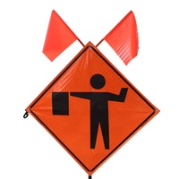Panneau enroulable Accessoires Drapeau Symbole Trafic Réfléchissant Panneau enroulable Contrôle du trafic