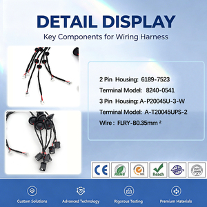 定制高位置刹车灯线束总成 FLRY-B0.35，带外壳 6189-7523，端子 8240-0541，用于汽车生产 - Product Image 3
