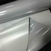 Película Transparente Reflectante Plateada para Serigrafía con Transferencia de Calor por Infrarrojos con Cuentas de Vidrio, Fabricada en China, para Prendas