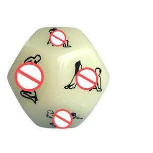 Set di Dadi per Posizioni Sessuali, Impermeabile, 8g, Luminoso, in Sacchetto di Velluto Rosso/Nero, Gioco per Adulti - Product Image 4