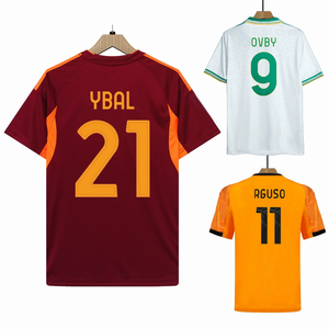 Maillots de football en gros pour les clubs italiens, 2025 et 2026, ROMAEL # 21, <span class=keywords><strong>Maillot</strong></span> de football DYBALA 2526, SOULE DIY, Tailles S-4XL. - Product Image 1