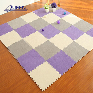 Thảm <span class=keywords><strong>X</strong></span>ếp Hình Cọc Thân Thiện Với Môi Trường LINYIQUEEN Cho Sàn Alfombra De Goma Eva Gói Vuông Hiện Đại Nhiều Màu - Product Image 3