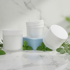 New Screw Top Cap <b>Jars</b> with Lids Seal Spoon 100g 150g Face Scrub Cream Mask Powder Matte Black PP <b>Plastic</b> Cosmetic <b>Jar</b> in Stock - Product Image 2