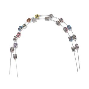 Divertenti bretelle finte fili in acciaio inossidabile staffe colorate protezione per le labbra elegante denti Cosplay - Product Image 3