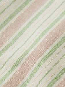 Blazer rayé rose et blanc surdimensionné pour femme, col à revers, manches longues, veste de costume décontractée pour le bureau - Product Image 6