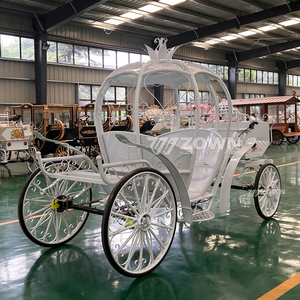 Nuevo Modelo 2026 de Carruaje de Calabaza Blanco, Carruaje de Calabaza de Alta Calidad, Modelo Eléctrico, Ideal para Bodas y Parques de Atracciones - Product Image 1