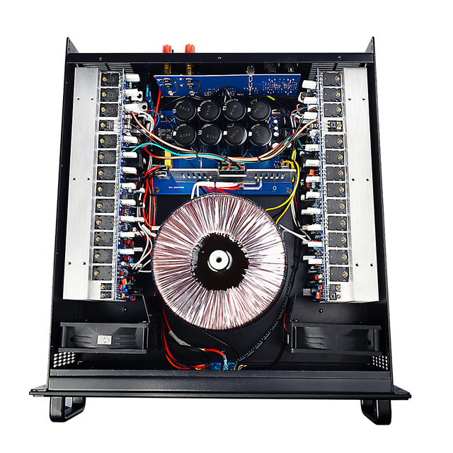 2 Channel Class H 1000 Watts Power Amplifier 3U Professional Audio Power Amplifier