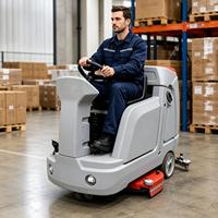 DIKE 1020BT Mesin Pembersih Lantai Tipe Ride-on Lebar 1020mm Tangki 210L 8160/H Pembersihan Air Dingin Operasi Mudah Baru 36V Garansi 1 Tahun