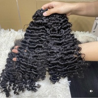 Extensiones de Cabello Humano Natural Liso y Rizado Birmano, Paquetes de Cabello Virgen con Puntas Completas para Venta al por Mayor