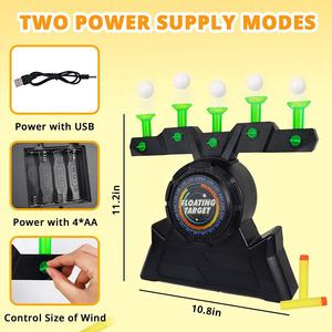 Jouet pistolet lance-fléchettes en mousse EVA, jeu de tir à la <span class=keywords><strong>cible</strong></span> flottante sécuritaire, <span class=keywords><strong>cible</strong></span> qui brille dans le noir, jeu de tir à la <span class=keywords><strong>cible</strong></span>, pistolet à balles molles - Product Image 6