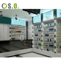 Nouveau design de pharmacie conception de comptoir de magasin médical étagères de pharmacie pour la conception intérieure de magasin de pharmacie