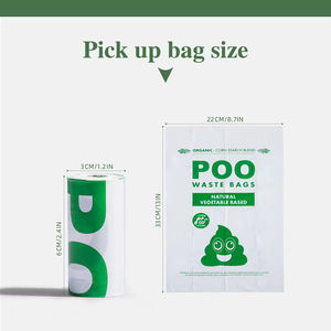 Sac à déjections canines biodégradable et compostable à 100 %, sac à litière écologique pour animaux de compagnie, pour excréments de chat et de chien - Product Image 4