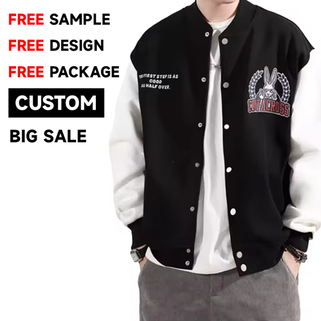 Hot Selling Men's Leatherman Varsity Jackets Custom Style Fleece Winter Baseball Bomber Patchwork Pattern OEM Service Available
