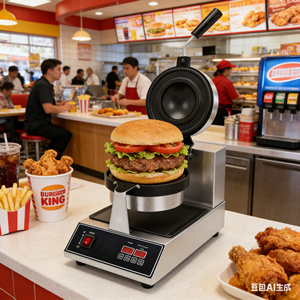 Новая Горячая Распродажа: Коммерческий Автоматический Электрический Аппарат для Приготовления Бургеров (УФО) из Нержавеющей Стали с Антипригарным Покрытием и Таймером, Простой в Управлении - Product Image 2
