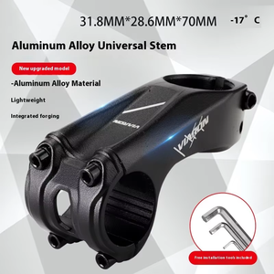Vertical négatif 17 degrés 70mm Cross-Country en alliage d'aluminium Riser 31.8*28.6 <span class=keywords><strong>poignée</strong></span> de VTT légère pour le cyclisme - Product Image 2