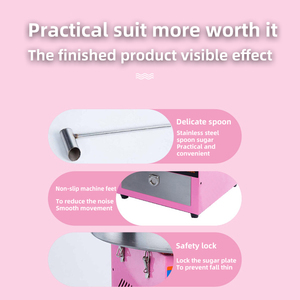 Nueva Mini <span class=keywords><strong>Máquina</strong></span> Eléctrica Automática <span class=keywords><strong>Industrial</strong></span> y Comercial <span class=keywords><strong>de</strong></span> <span class=keywords><strong>Algodón</strong></span> <span class=keywords><strong>de</strong></span> <span class=keywords><strong>Azúcar</strong></span> para Fiestas, Hogar, Carnaval y Cumpleaños Familiares - Product Image 6