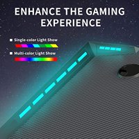 BEISIJIE Grande Promotion Échantillon Gratuit Bureau de Jeu pour Gamer Table de Gaming avec Ordinateur RGB et Porte-Gobelet Z8