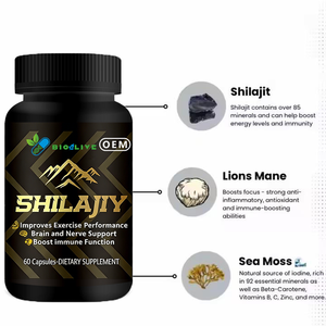 3-in-1 Shilajit Gold Capsules Pure Himalayan Sea <strong>Moss</strong> &amp; Lions Mane Herbal Supplements - Product Image 3