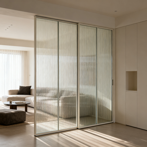 Verre trempé extra clair industriel <span class=keywords><strong>solaire</strong></span> intimité roseau cannelé texturé motif sécurité trempé écologique maison chambre à coucher - Product Image 2