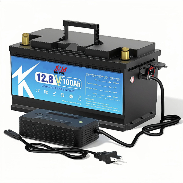 BC Deep Cycle 12V Solid State LiFePO4 Battery Pack with BMS Inverter & 7A Charger 6000 Cycles 12kg -25~45 for Boat Motor