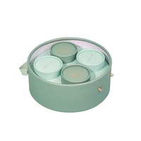 Belles boîtes à gâteaux rondes en tube de papier avec estampage d'or stratification mate et gaufrage emballage personnalisé poignée de boîte-cadeau recyclable