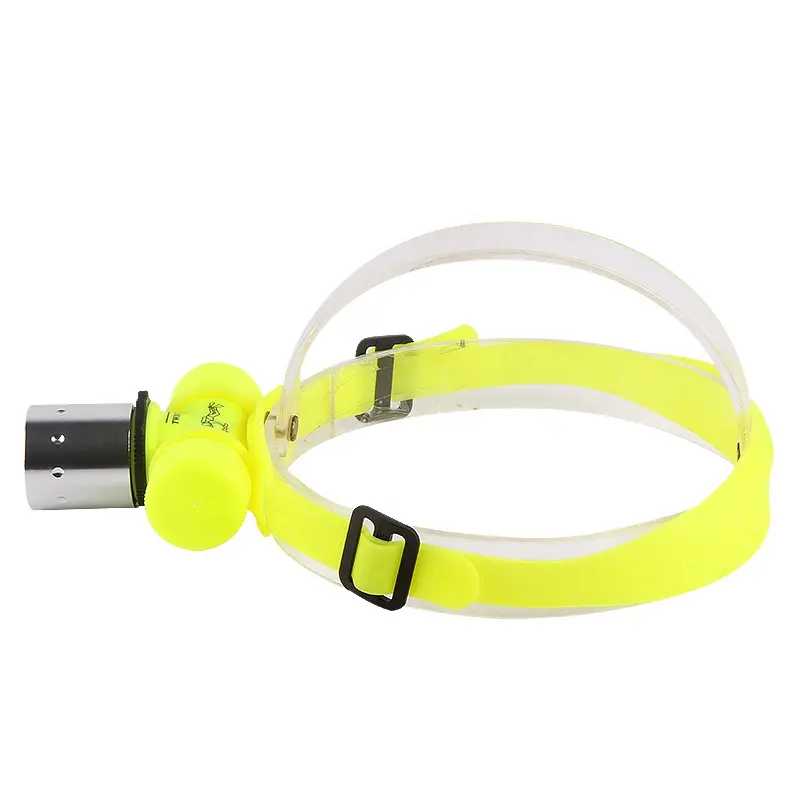 Plastic Aluminum Combination Headlamp Zoom Diving Headlight with Silicone Headstrap underwater led headlight