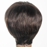 Perruque courte bouclée Lan-Daisy en cheveux vierges Remy, fabriquée à la machine, cheveux malaisiens, vente en gros pour les coiffeurs