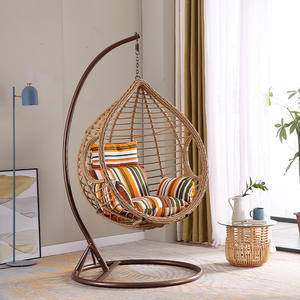Modern Customizable Folding <strong>Egg</strong> <strong>Chair</strong> with Metal Stand <strong>Garden</strong> Patio Outdoor Rattan Wicker Swing Factory Customizable - Product Image 5