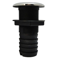 Raccord traversant FOYO Marine pour tuyau de 2 pouces, corps en fibre de verre nylon, couvercle de finition en acier inoxydable 316, anti-infiltration d'eau, quincaillerie de plomberie pour yacht