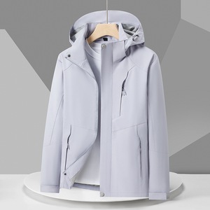 Chaqueta Cortavientos para Mujer con Forro Interior, Ropa de Trabajo para Invierno, Color Sólido, Corte Neutral con Contraste - Product Image 1