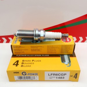 Candela d'Accensione al Platino Originale NGK LFR6CGP/1483 OE 22401-8H514 per <span class=keywords><strong>Alize</strong></span>, Fengxing, Jingyi, Zotye - Product Image 2