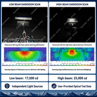Fournisseur de commandes en gros : Mini projecteur LED H4 universel 12V DC, faisceau haute concentration, super lumineux 12000lm, pour phare avant de scooter