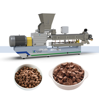 Machine d'extrusion de céréales pour petit-déjeuner Coco Popps/Ligne de production de flocons de maïs et de blé/Usine de production de riz croustillant au chocolat